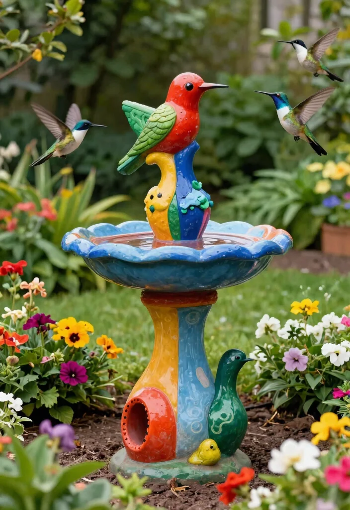 10 Best Bird Bath for Hummingbirds Expert Top Picks 10. Artistic Sculptural Bird Bath 0