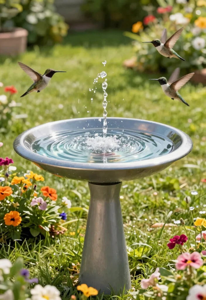 10 Best Bird Bath for Hummingbirds Expert Top Picks 5. Self Watering Bird Bath 0