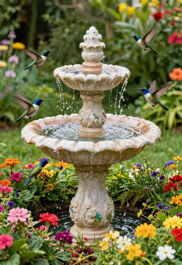 10 Best Bird Bath for Hummingbirds Expert Top Picks 9. Multi Tiered Bird Bath 0