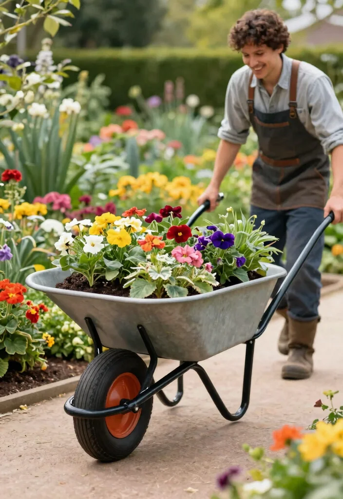 10 Best Heavy Duty Wheelbarrow Options for Construction 5. Yard Rover 2 in 1 Wheelbarrow and Garden Cart 0