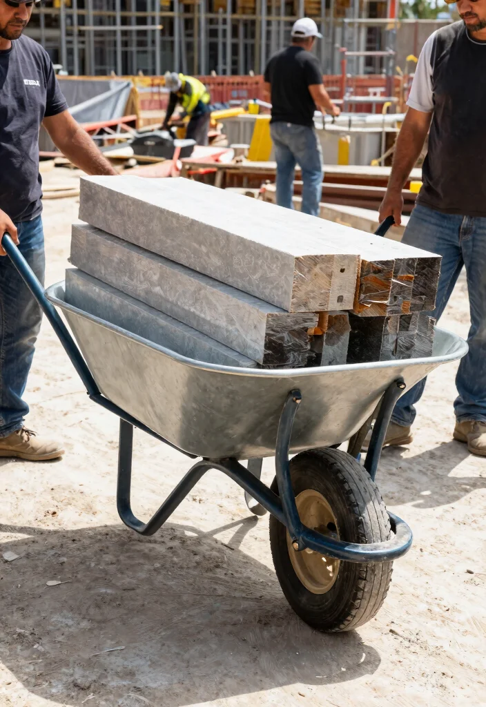 10 Best Heavy Duty Wheelbarrow Options for Construction 8. NorthStar 1200 lb Capacity Heavy Duty Wheelbarrow 0