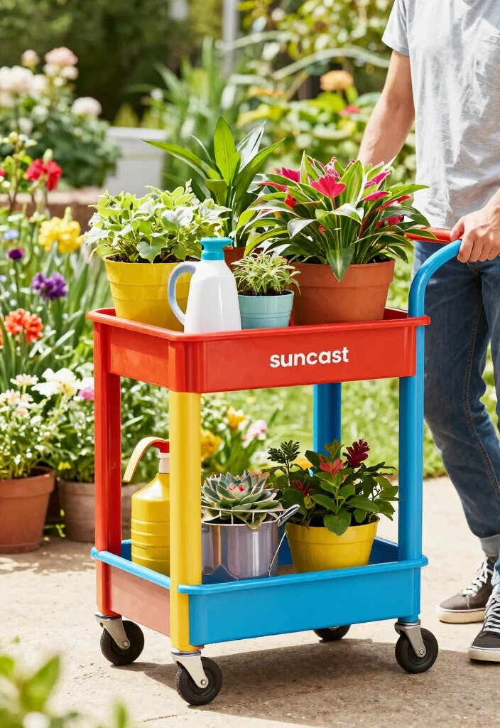 10 Best Heavy Duty Wheelbarrow Options for Construction 9. Suncast 2 Cubic Foot Resin Combo Cart 0