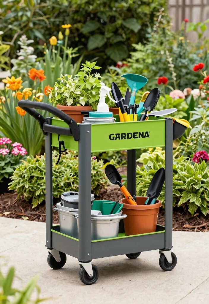10 Best Wheelbarrow Models for Heavy Duty Yard Work 8. GARDENA Garden Cart Smart System 0