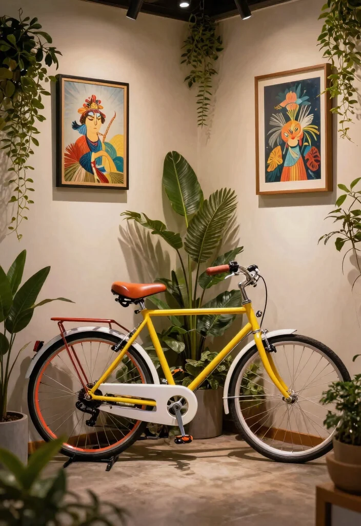 10 Creative Bike Storage Ideas Indoor Designs You Will Love 10. Bicycle as Art Feature 0