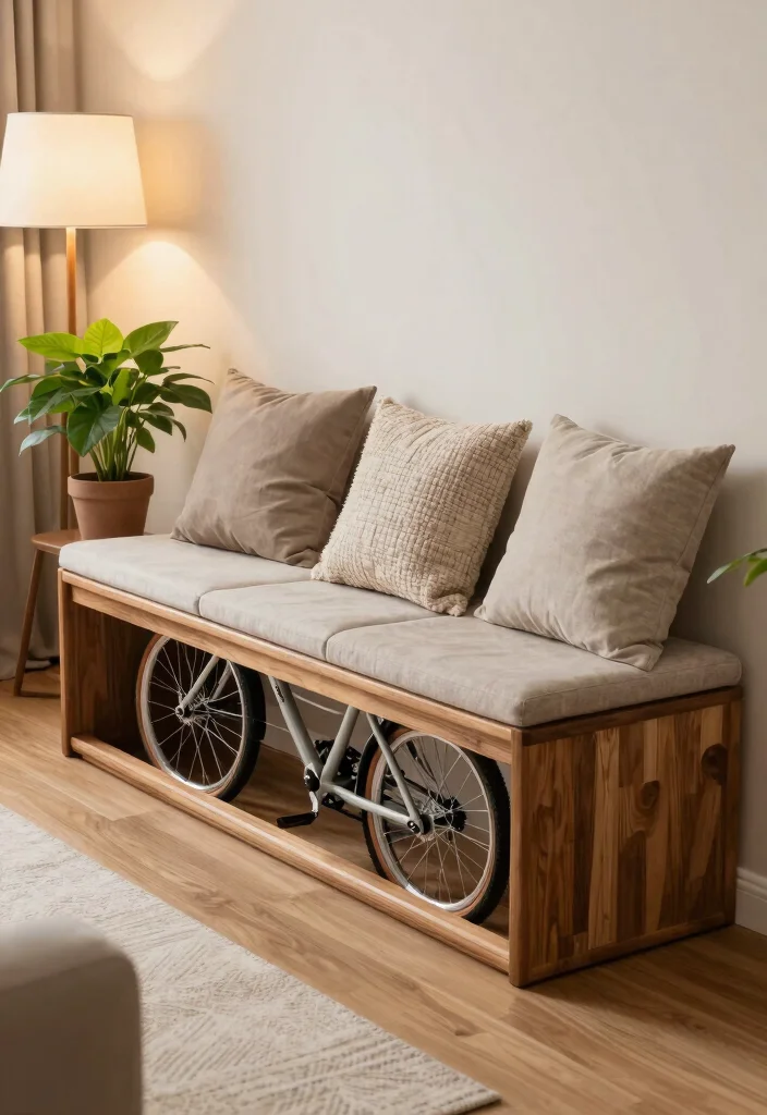 10 Creative Bike Storage Ideas Indoor Designs You Will Love 3. Multi Functional Furniture 0