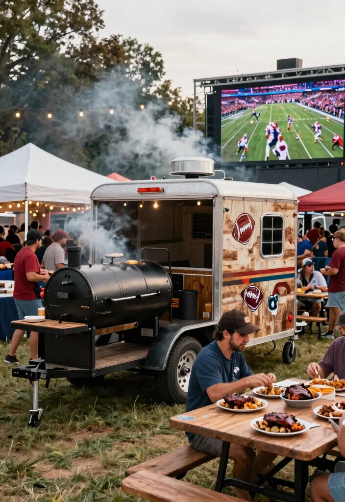 11 Badass Smoker Trailer Ideas for Tailgating and Events 1. The Classic BBQ Pit Trailer 0