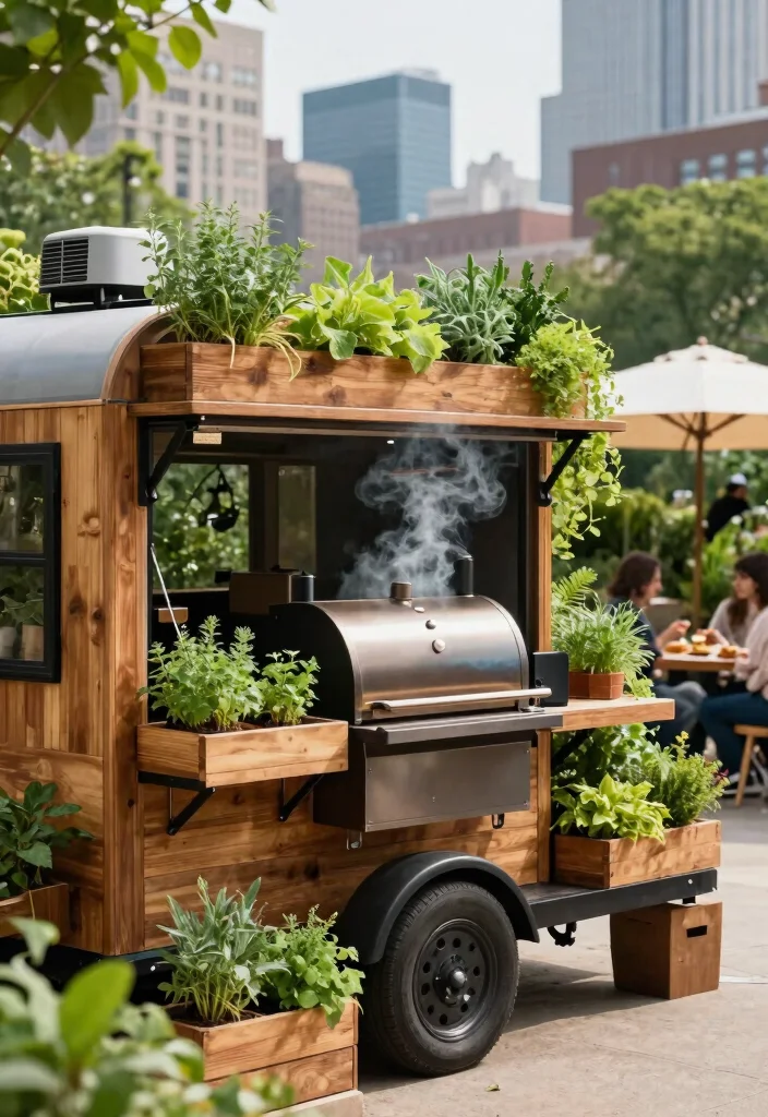11 Badass Smoker Trailer Ideas for Tailgating and Events 2. The Urban Garden Smoker Trailer 0