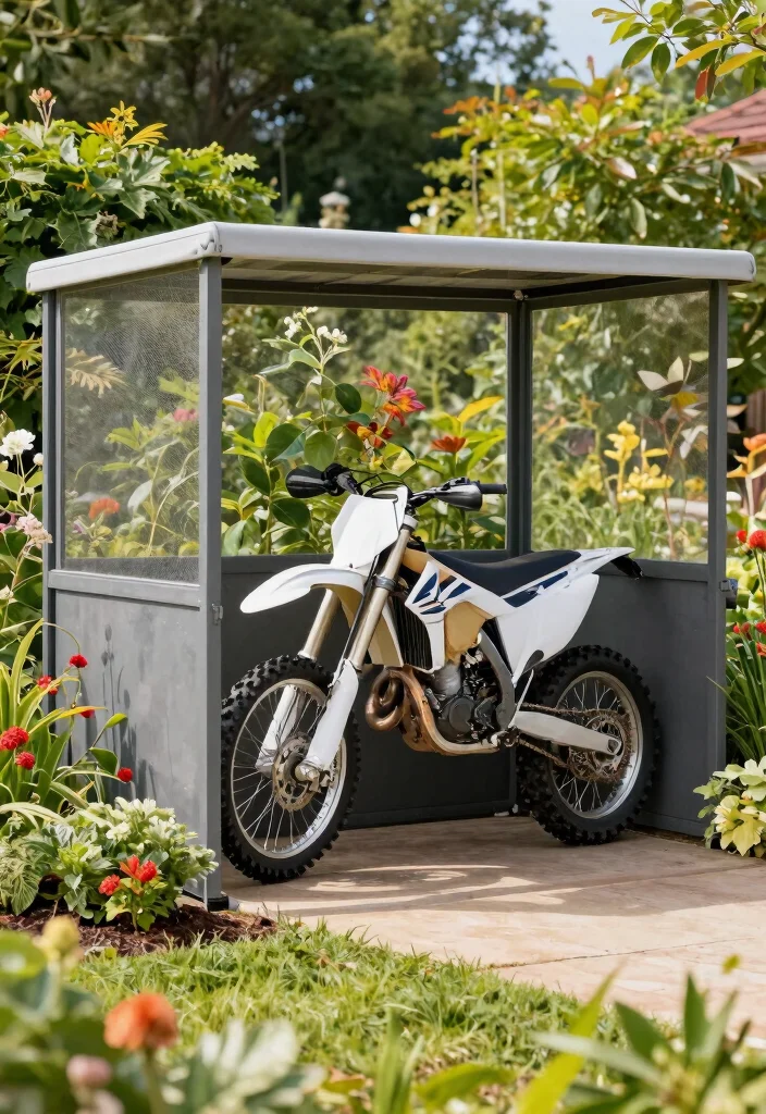 11 Best Dirt Bike Storage Ideas for Ultimate Protection 10. Outdoor Bike Storage Solutions 0