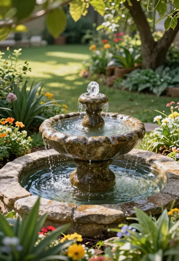 11 Best Pet Water Fountain Ideas for Dogs and Cats 1. Sustainable Stone Fountain 0