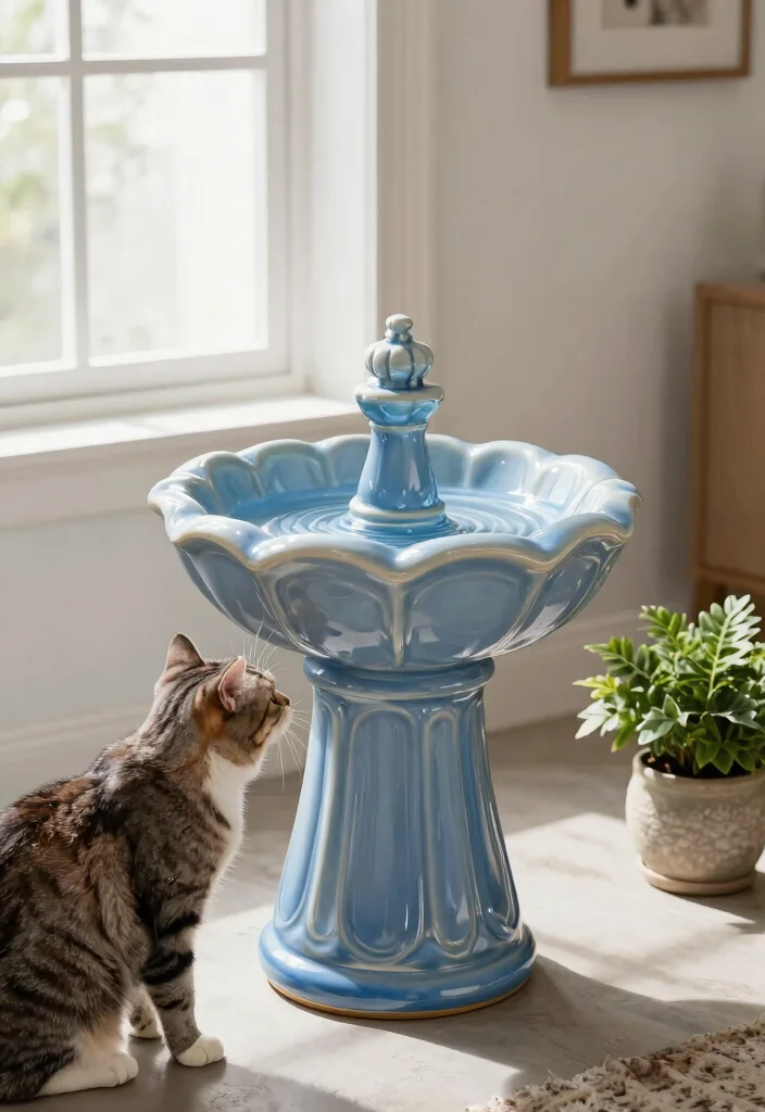 11 Best Pet Water Fountain Ideas for Dogs and Cats 4. Stylish Ceramic Fountain 0