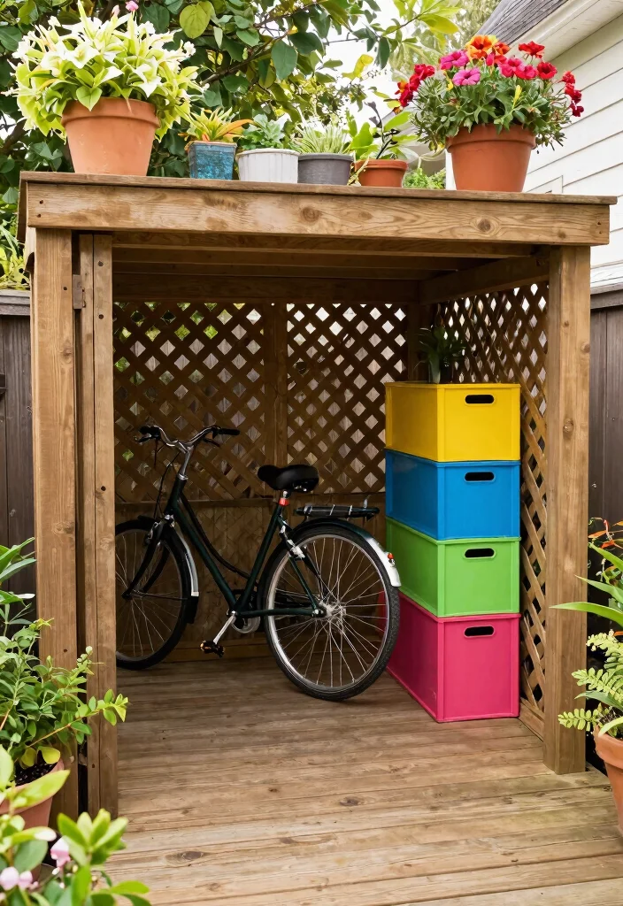 11 Best Secure Bike Storage Ideas to Prevent Theft 3 11 Best Secure Bike Storage Ideas to Prevent Theft 3. Bike Storage Under a Garden Deck 0