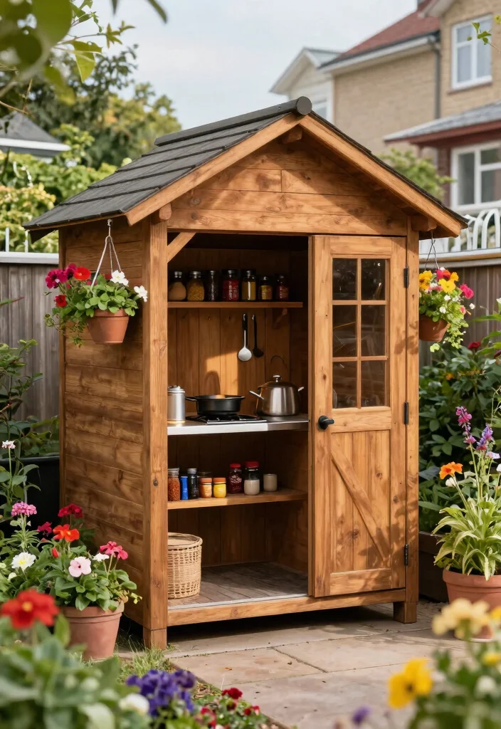 11 Best Smoker Shed Ideas to Protect Your BBQ Gear 1. The Classic Wooden Shed 0