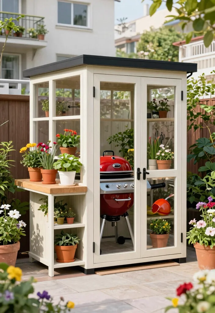 11 Best Smoker Shed Ideas to Protect Your BBQ Gear 7. Multi Functional Smoker Shed 0