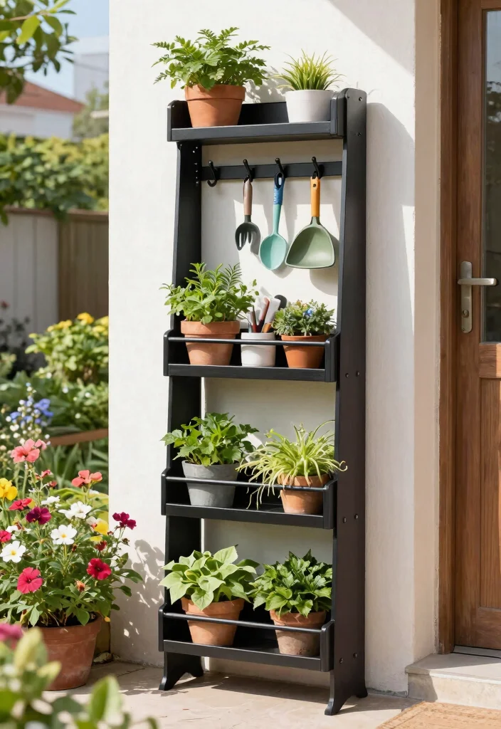 11 Best Vertical Bike Storage Ideas for Small Urban Gardens 10. Multi Functional Vertical Storage 0