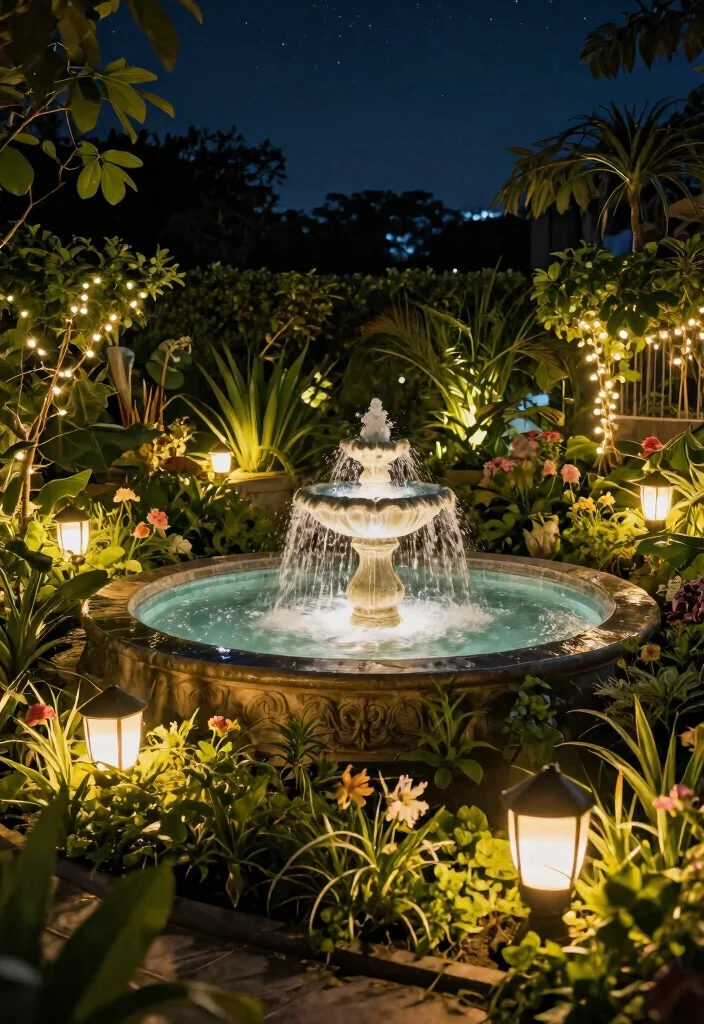 11 Brilliant Water Fountain Lighting Ideas for Nighttime Conclusion 0