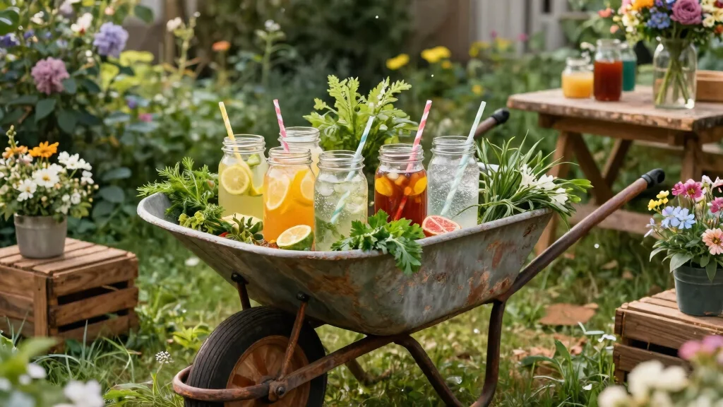 11 Clever Drinks in Wheelbarrow Party Ideas for a Rustic Garden Bash