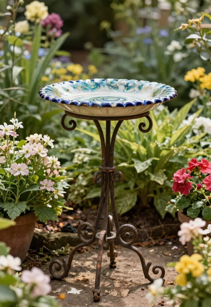 11 Creative Bird Bath Stand Ideas from Wood to Metal 2 11 Creative Bird Bath Stand Ideas from Wood to Metal 2. Vintage Metal Stand 0