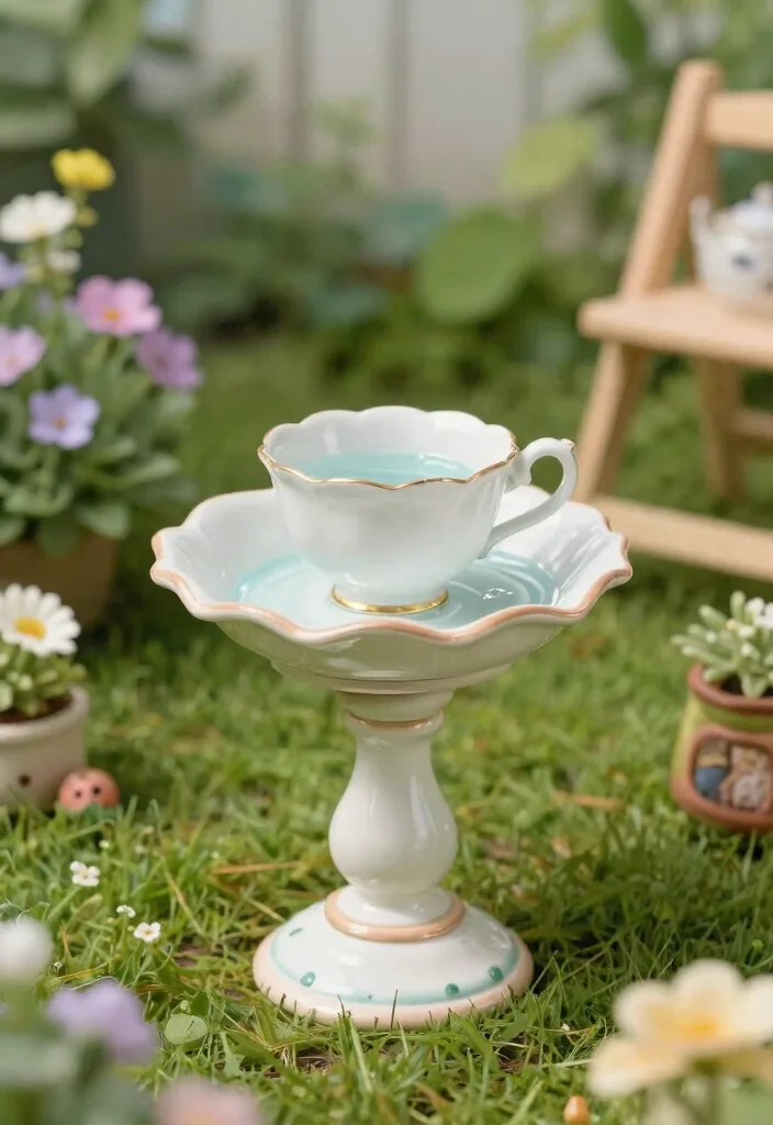 11 Creative Bird Bath Stand Ideas from Wood to Metal 4 11 Creative Bird Bath Stand Ideas from Wood to Metal 4. Upcycled Teacup Stand 0