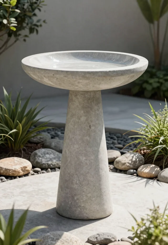 11 Creative Bird Bath Stand Ideas from Wood to Metal 6 11 Creative Bird Bath Stand Ideas from Wood to Metal 6. Concrete Stand 0