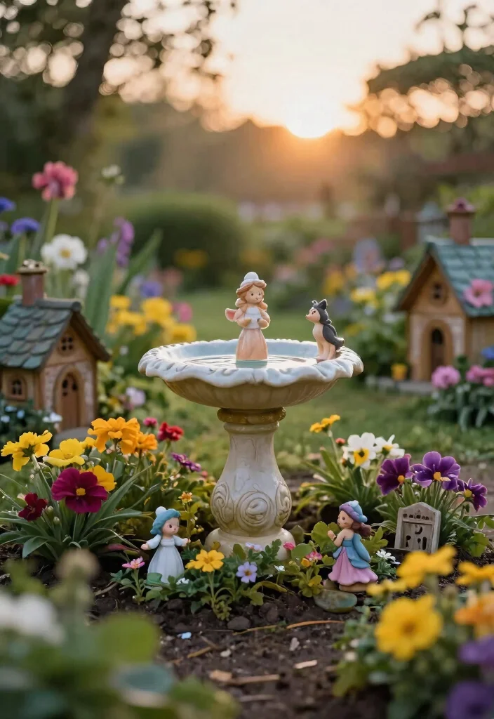 11 Creative Bird Bath Stand Ideas from Wood to Metal 8 11 Creative Bird Bath Stand Ideas from Wood to Metal 8. Whimsical Fairy Garden Bird Bath 0