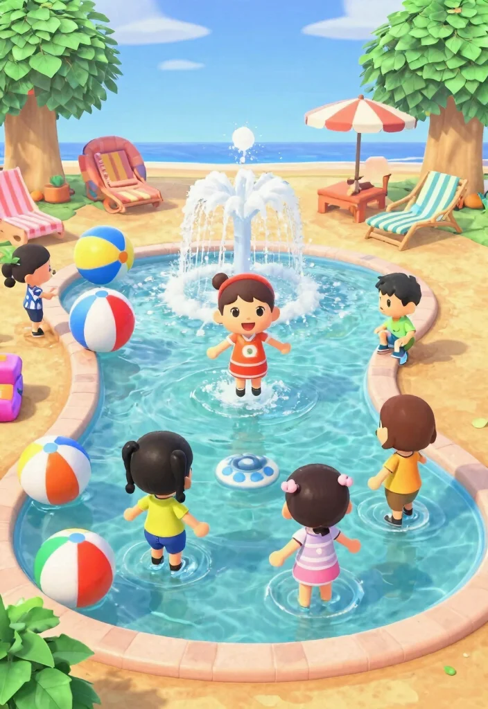 11 Cute ACNH Water Fountain Ideas for Your Island 10 11 Cute ACNH Water Fountain Ideas for Your Island 10. Interactive Water Feature 0