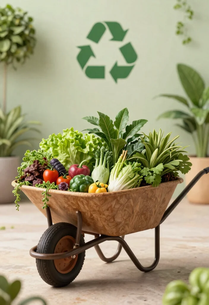 11 Cute Wheelbarrow Embroidery Designs for Crafting 11. Eco Friendly Wheelbarrow Design 0