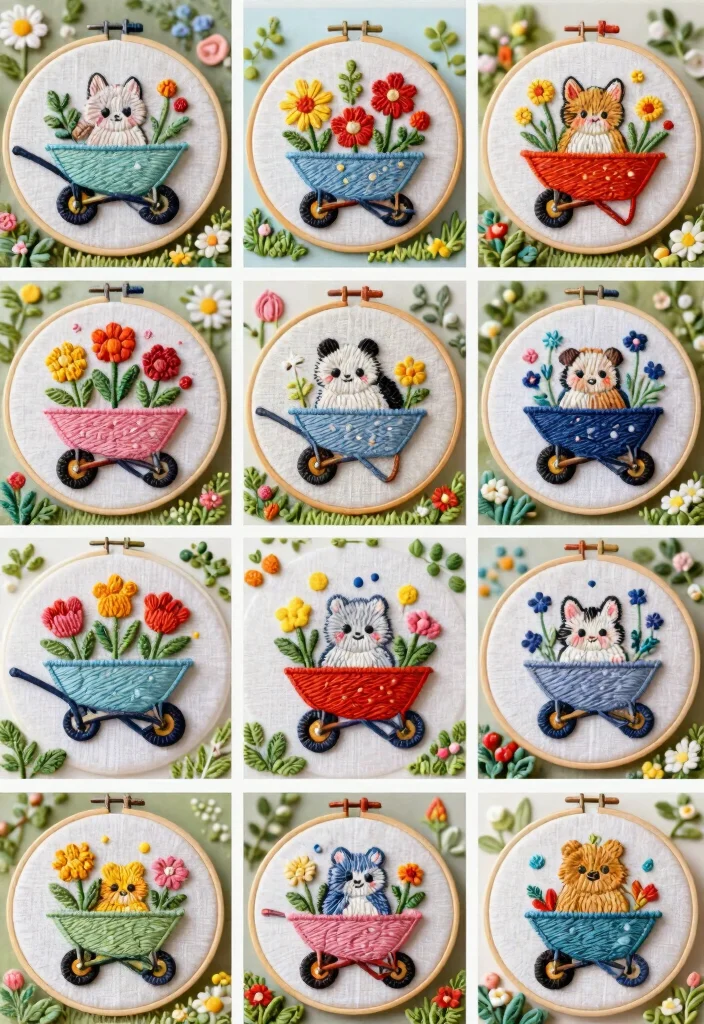 11 Cute Wheelbarrow Embroidery Designs for Crafting Conclusion 0