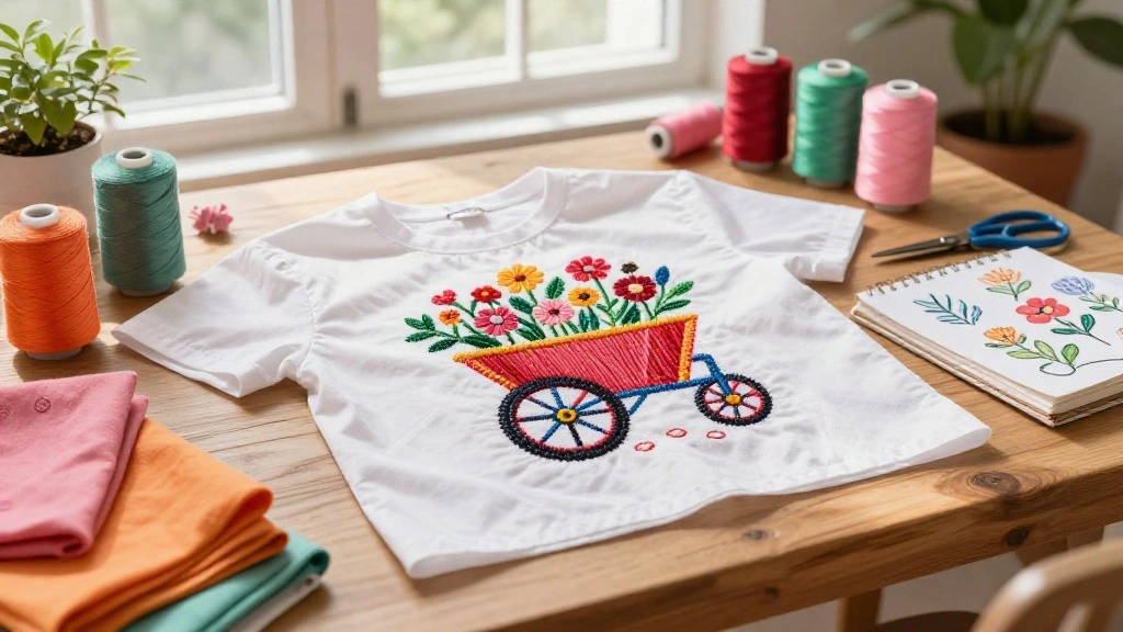 11 Cute Wheelbarrow Embroidery Designs for Crafting