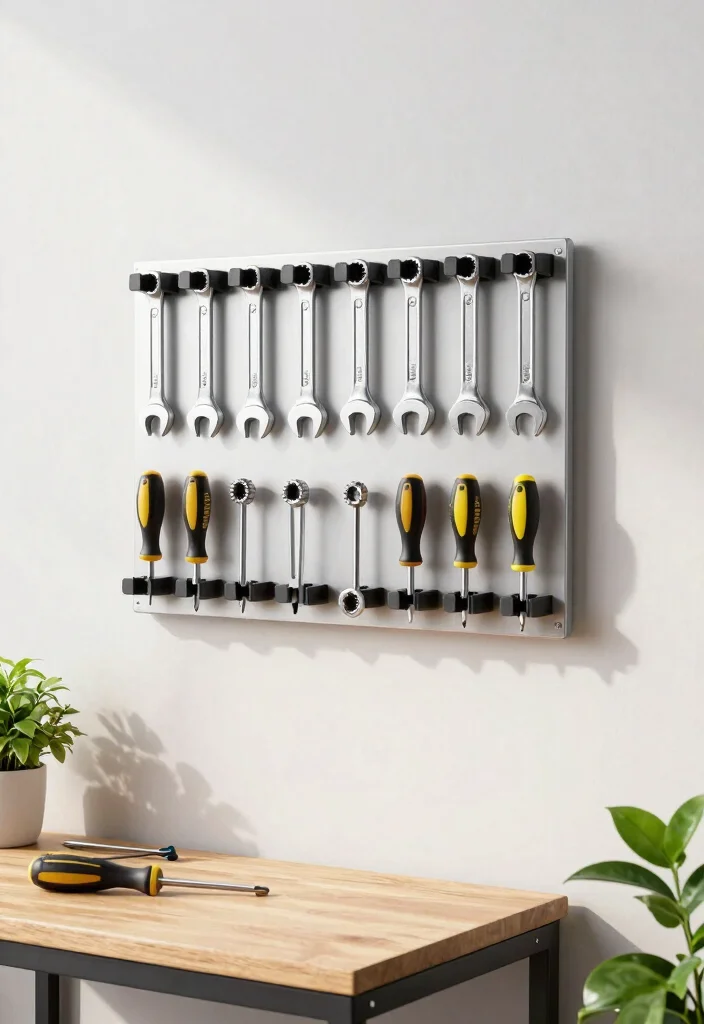 11 Functional Bike Tool Storage Ideas for Your Workshop 3. Magnetic Tool Holder 0