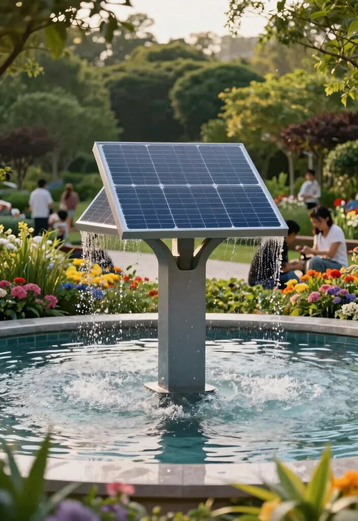 11 Grand Park Water Fountain Ideas for Large Landscapes 1 11 Grand Park Water Fountain Ideas for Large Landscapes 1. Eco Conscious Solar Powered Fountain 0