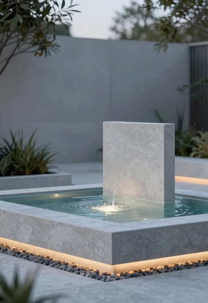 11 Grand Park Water Fountain Ideas for Large Landscapes 10 11 Grand Park Water Fountain Ideas for Large Landscapes 10. Contemporary Minimalist Fountain 0