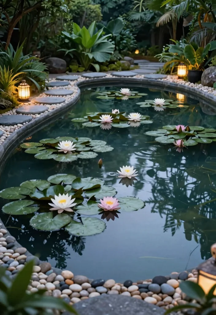 11 Grand Park Water Fountain Ideas for Large Landscapes 4 11 Grand Park Water Fountain Ideas for Large Landscapes 4. Meditation Pool with Floating Plants 0