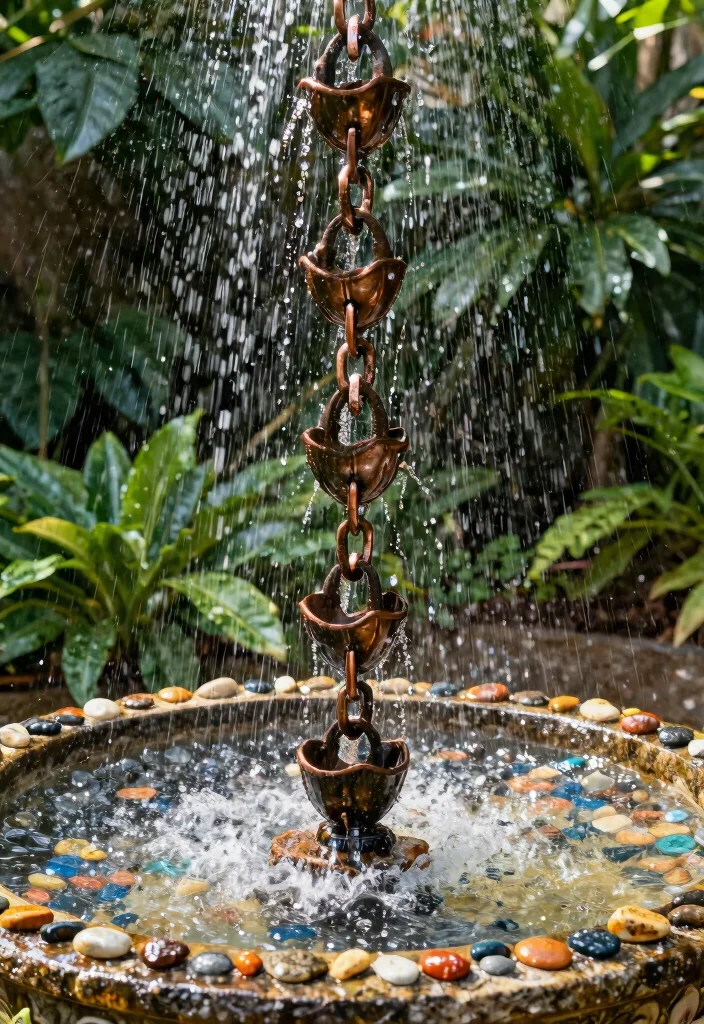 11 Grand Park Water Fountain Ideas for Large Landscapes 7 11 Grand Park Water Fountain Ideas for Large Landscapes 7. Artistic Rain Chain Fountain 0