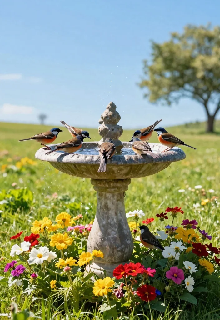 11 Guide to the Best Location for Bird Bath Placement 2. In a Sunny Spot 0