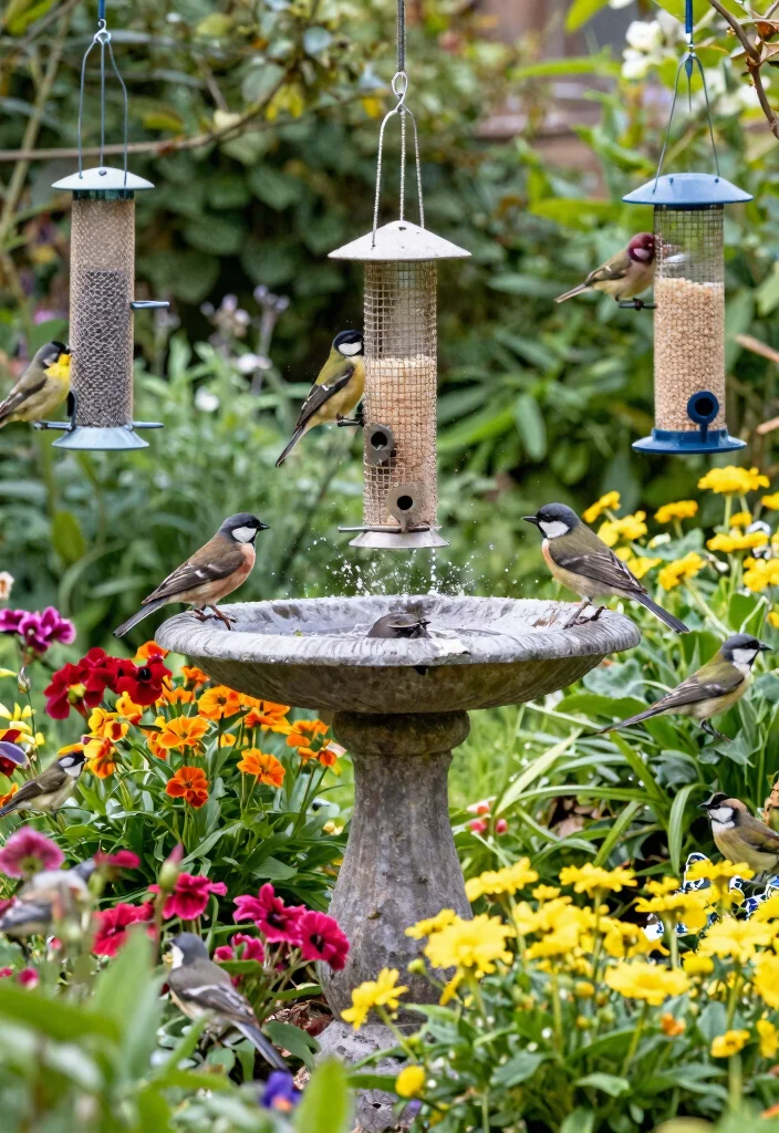 11 Guide to the Best Location for Bird Bath Placement 4. Close to Food Sources 0