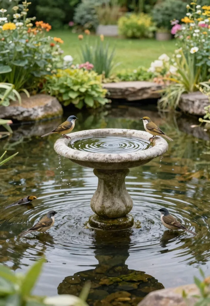 11 Guide to the Best Location for Bird Bath Placement 7. Near a Water Source 0