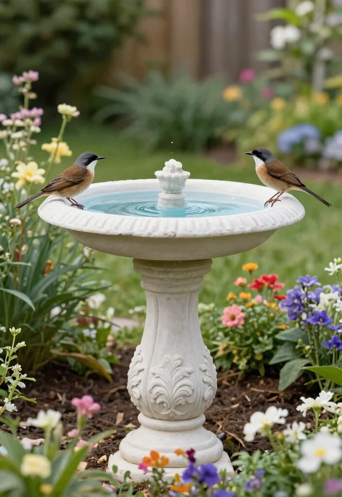 11 Guide to the Best Location for Bird Bath Placement 8. In a Raised Position 0