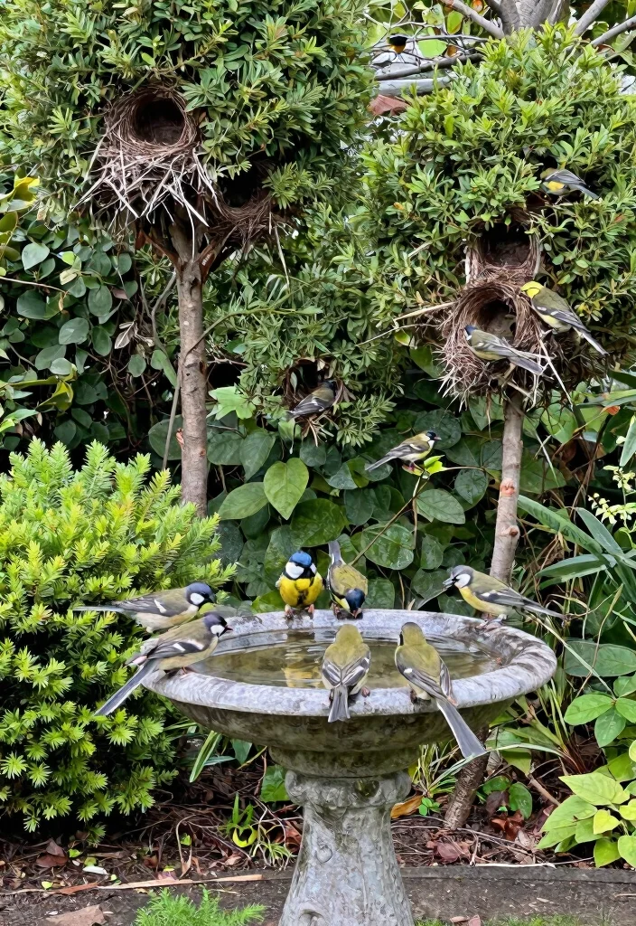 11 Guide to the Best Location for Bird Bath Placement 9. Close to Nesting Sites 0