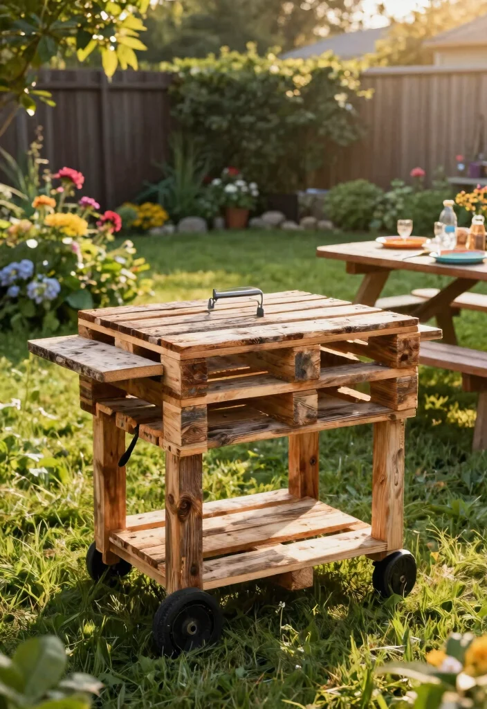 11 Modern Smoker Grill Designs for Eco Friendly Outdoor Kitchens 1. Upcycled Pallet Smoker Grill 0