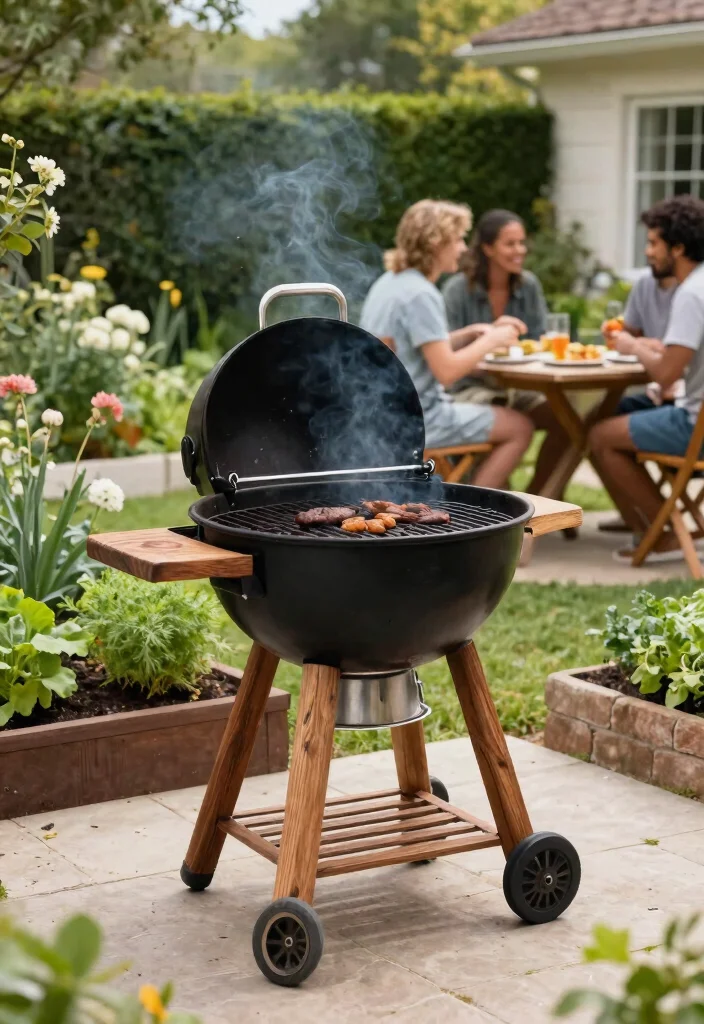 11 Modern Smoker Grill Designs for Eco Friendly Outdoor Kitchens 11. Eco Conscious Charcoal Smoker Grill 0