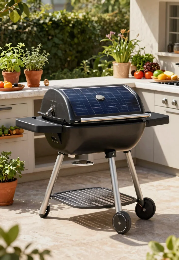 11 Modern Smoker Grill Designs for Eco Friendly Outdoor Kitchens 2. Solar Powered Smoker Grill 0