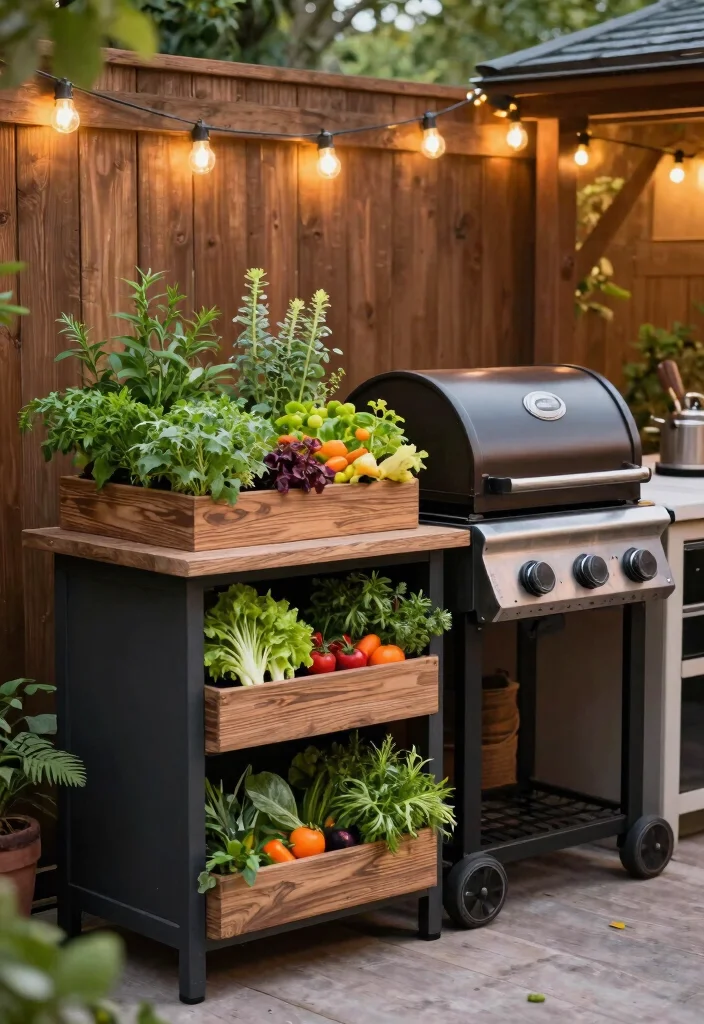 11 Modern Smoker Grill Designs for Eco Friendly Outdoor Kitchens 3. Vertical Garden Smoker Grill 0