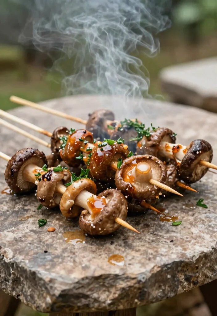11 Relaxing Sunday Smoker Ideas for Family Dinners 8. Smoky Herb Mushroom Skewers 0