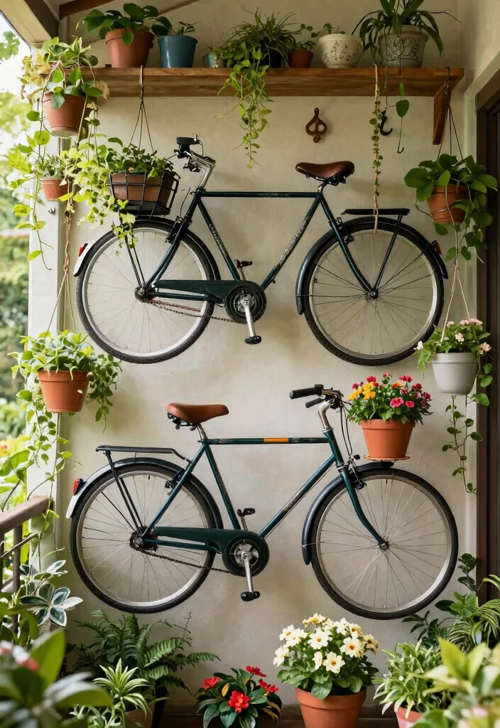 11 Secure Outdoor Bike Storage Ideas for Your Yard 4 11 Secure Outdoor Bike Storage Ideas for Your Yard 4. Hanging Bike Garden Rack 0