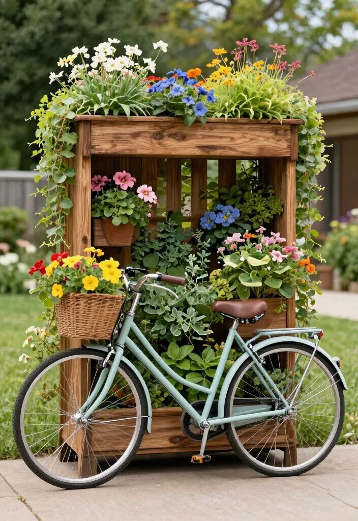 11 Secure Outdoor Bike Storage Ideas for Your Yard 8 11 Secure Outdoor Bike Storage Ideas for Your Yard 8. Vertical Garden Box with Bike Storage 0