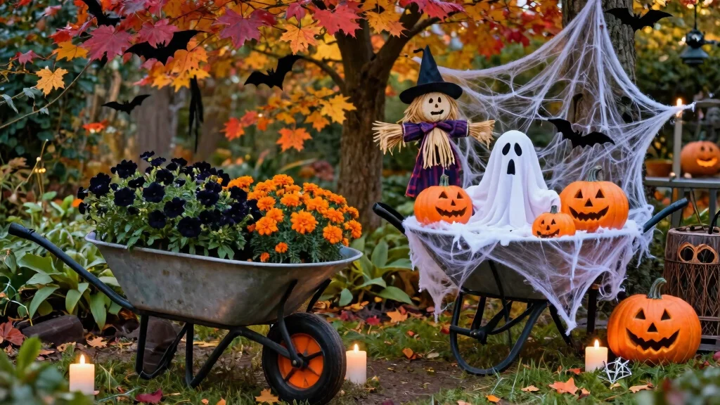 11 Spooky Halloween Wheelbarrow Ideas for Outdoor Decor
