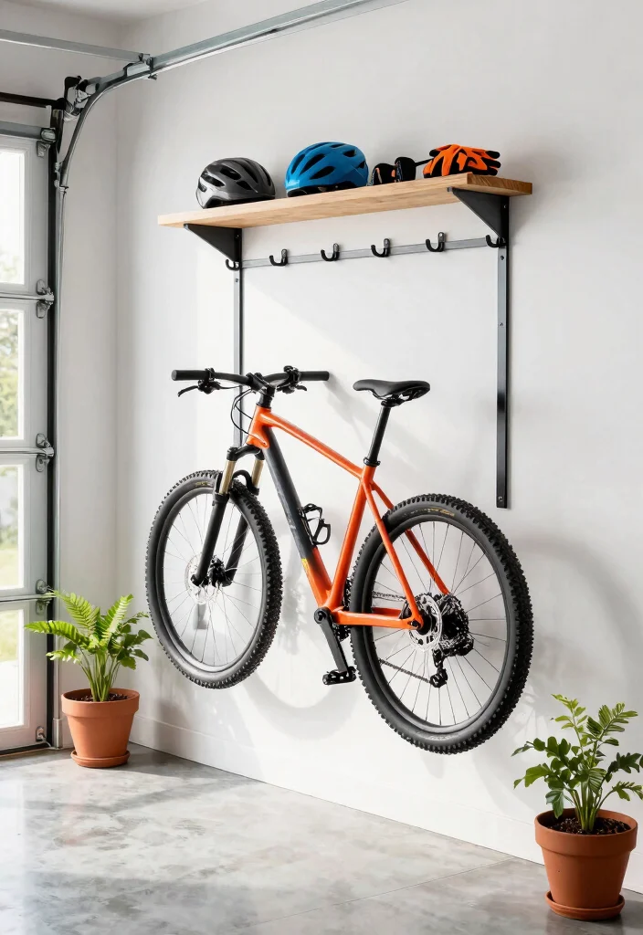 11 Sturdy Garage Bike Storage Ideas Wall Mount Solutions 1. Vertical Wall Mounted Bike Hooks 0