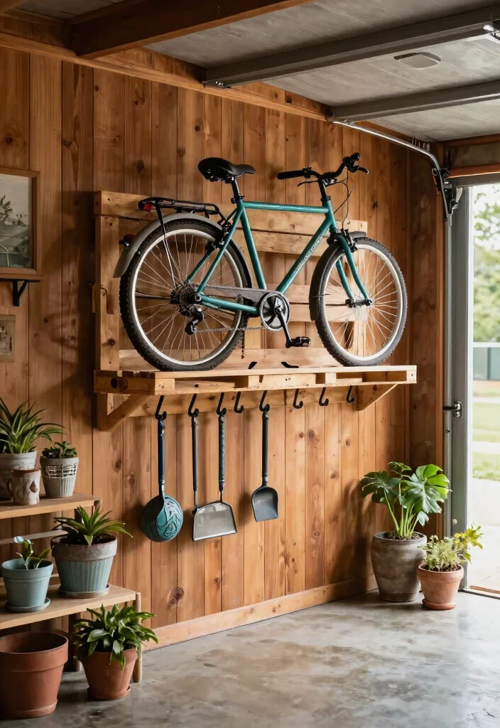 11 Sturdy Garage Bike Storage Ideas Wall Mount Solutions 5. DIY Pallet Bike Rack 0
