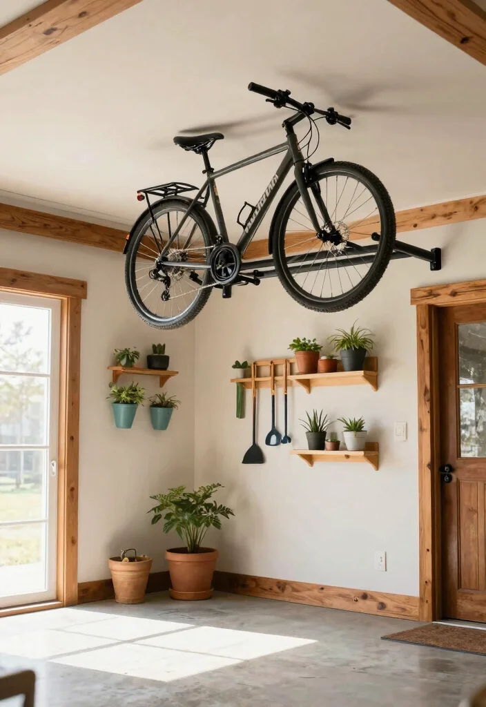 11 Sturdy Garage Bike Storage Ideas Wall Mount Solutions 6. Overhead Bike Storage Systems 0