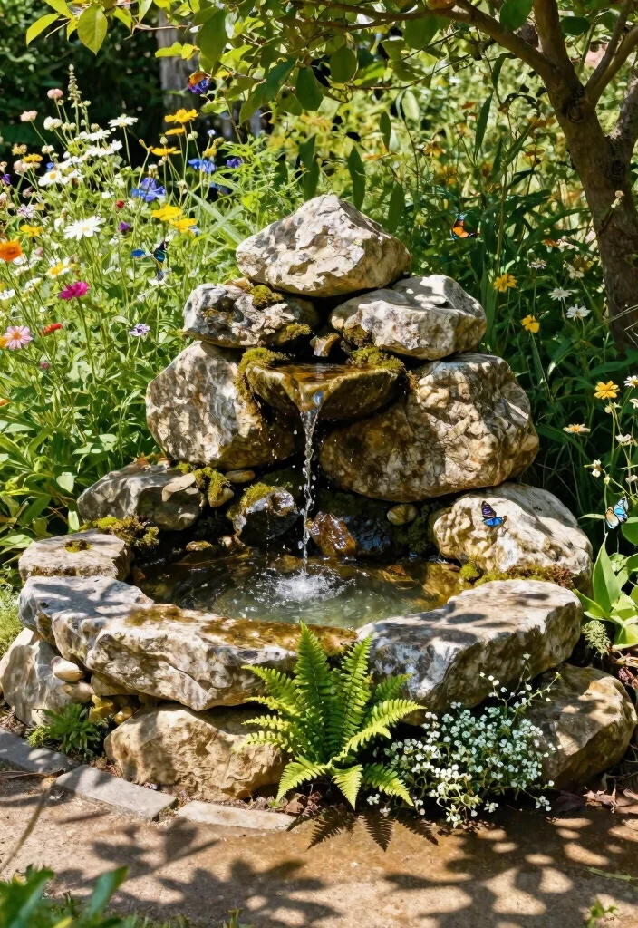 13 Best Animal Crossing Water Fountain Ideas 1. Rustic Stone Fountain 0